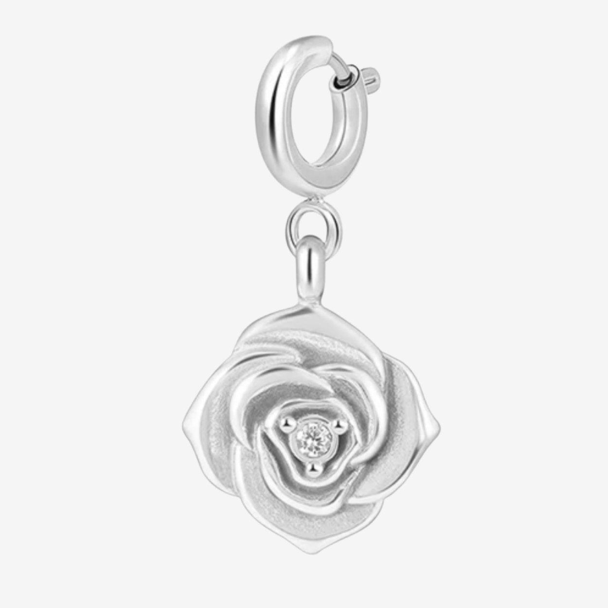 FLOWER Charm Silber