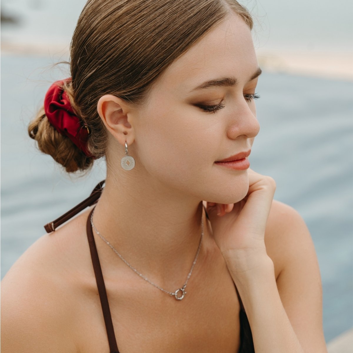 NILA Halskette Silber