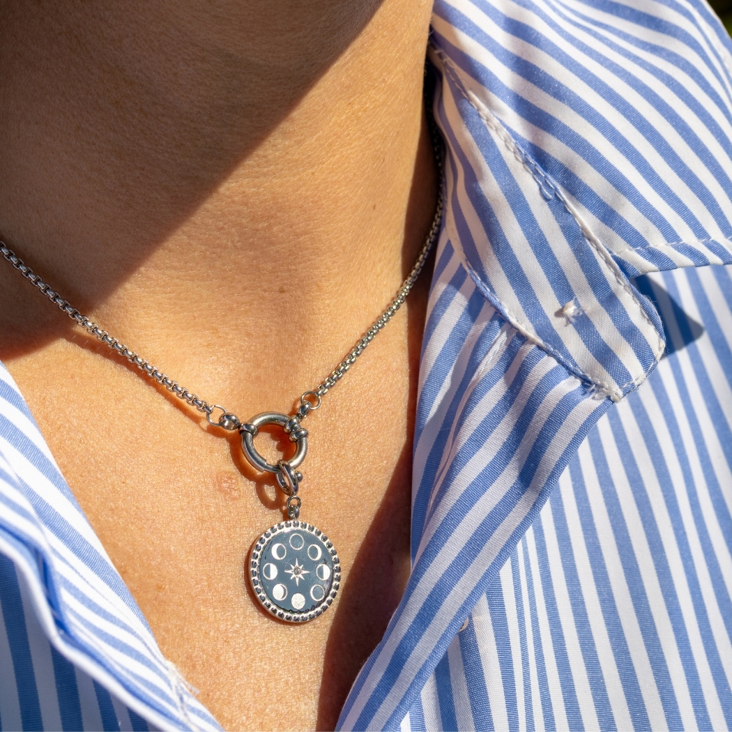 MOON Charm Silver