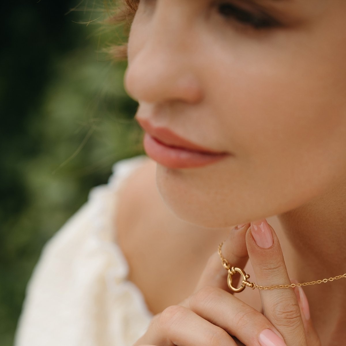 NILA Halskette Gold
