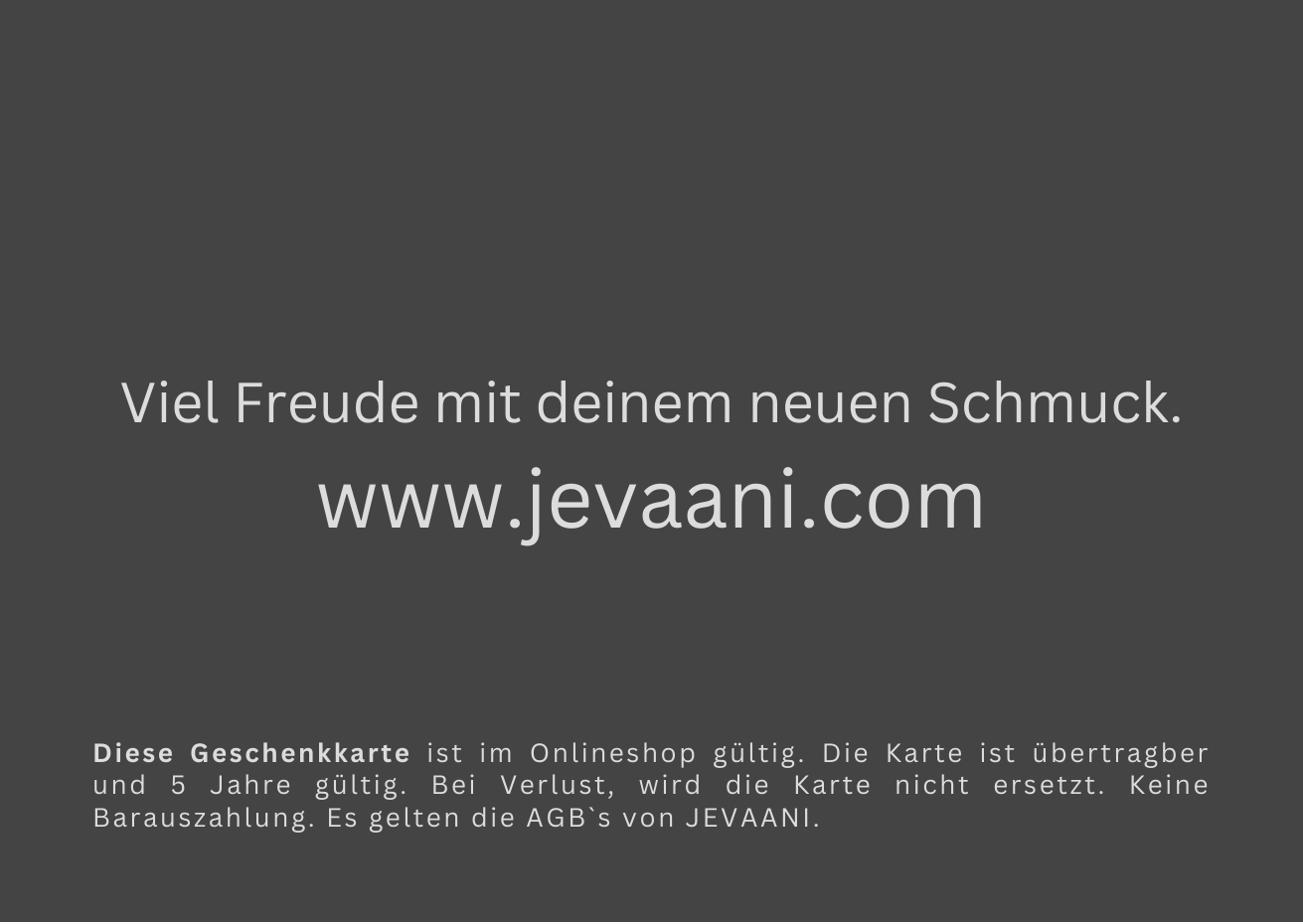 Geschenkkarte 25 CHF