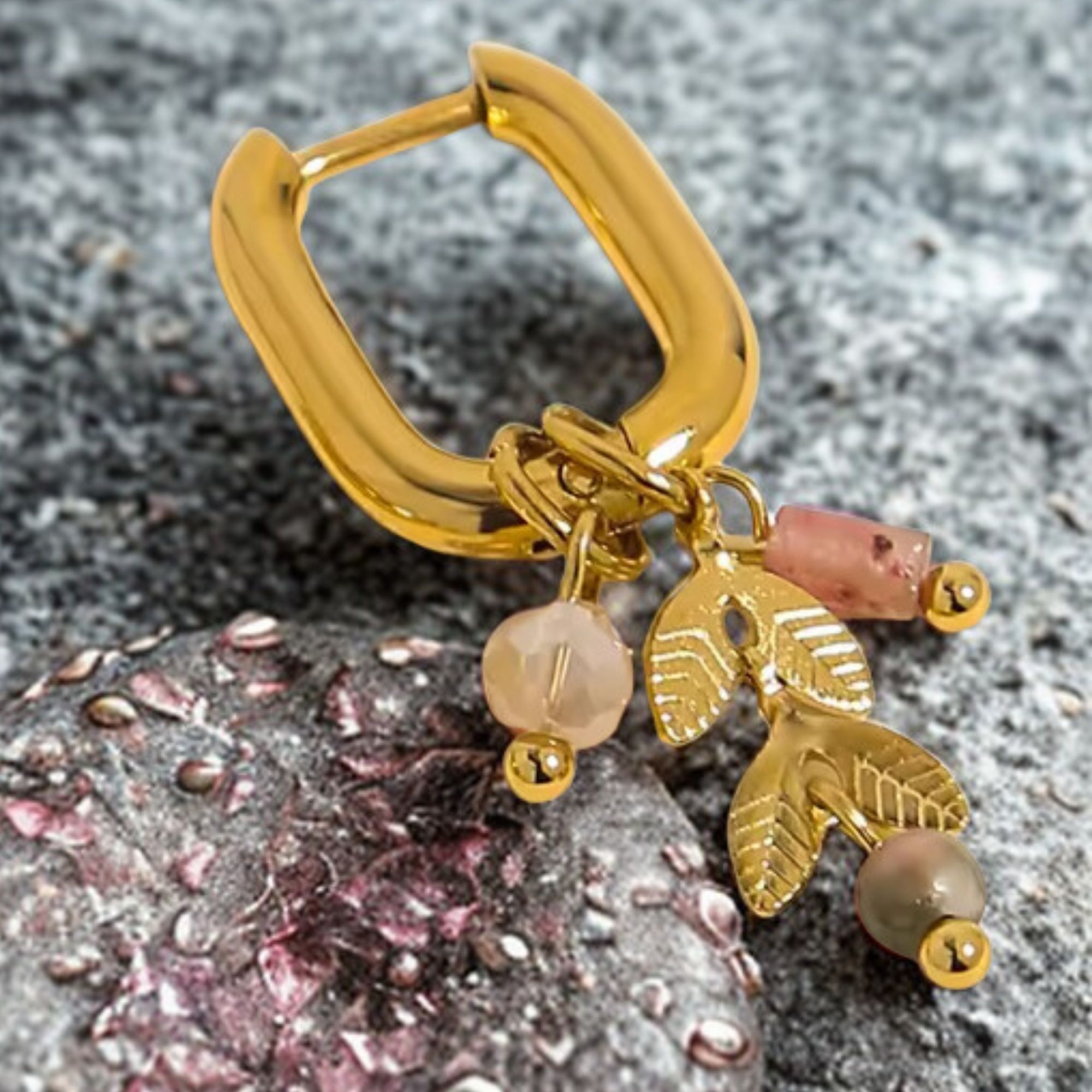 MARY Ohrring Gold/ Rose (wasserfest)